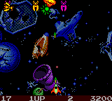 Galaga Destination Earth screenshot 3 for GameBoy Color